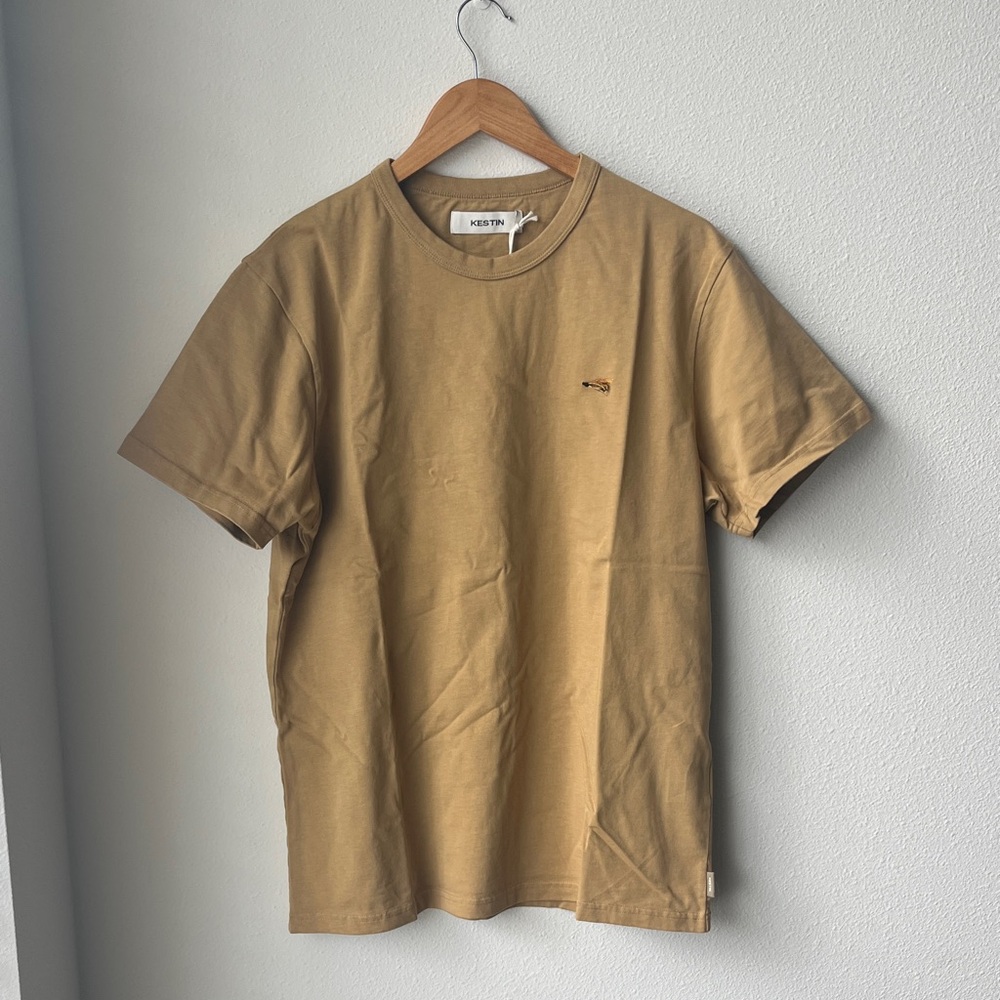 Kestin Cargil Tee in Tan Cotton Jersey